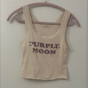 Spell Vintage Purple Moon Crop Tank XS